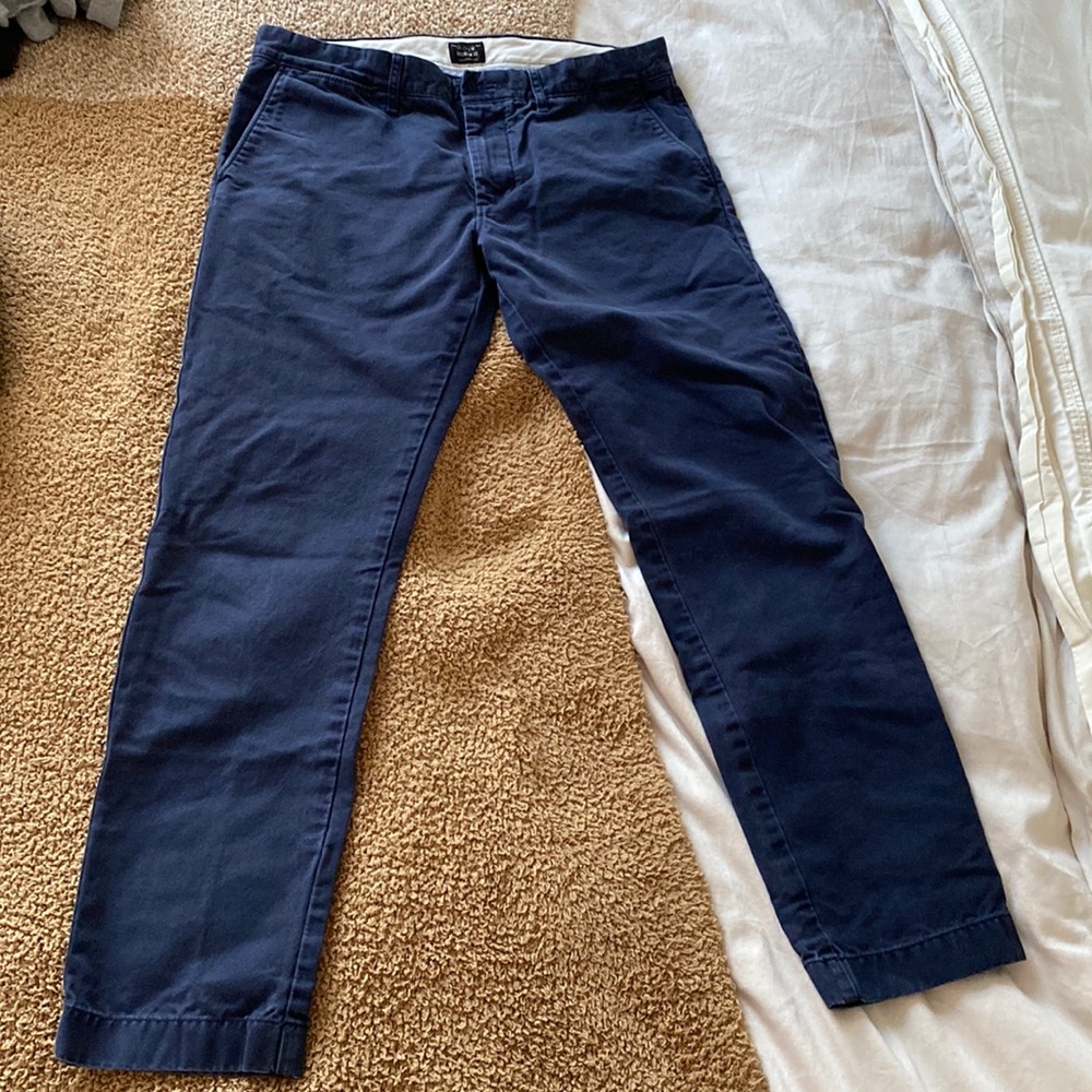 COPY - J. Crew navy blue chino pant 484 slim, 31/30
